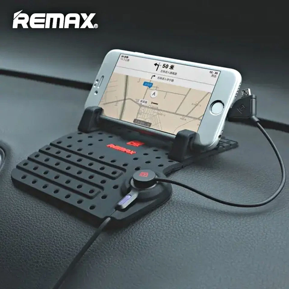 Remax Car Phone Holder Dock Mount Mobile Universal Stand Grip For iPhone Samsung - Image 2 of 4
