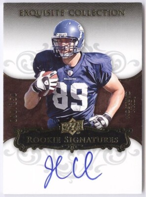 2008 Upper Deck Exquisite John Carlson Notre Dame RC #131 Auto Rookie #090/150