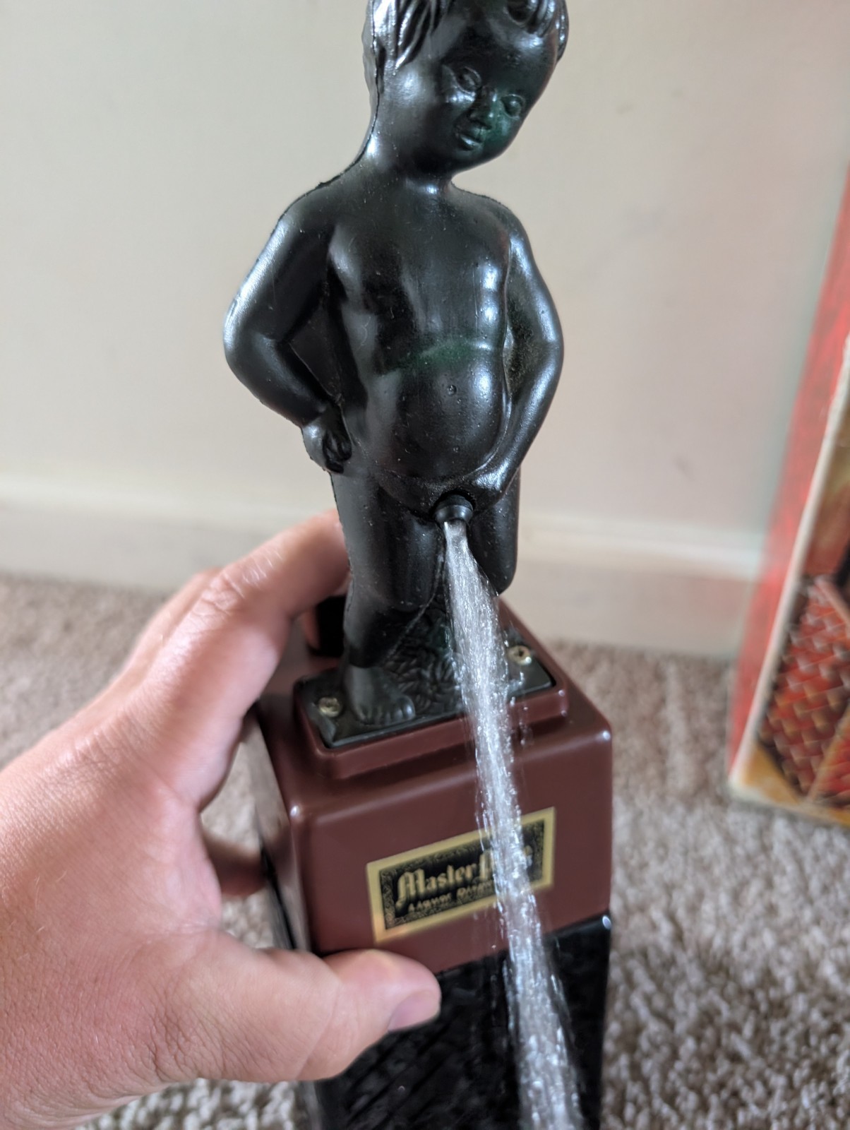 Vintage 1960’s Master Piece Bonny Boy Peeing Working Novelty Liquor Dispenser