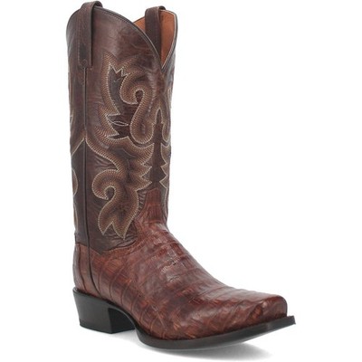 Dan Post Bayou Messing Original Caiman Krokodil Western Cowboy Stiefel (USA Gr.