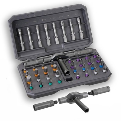 42-in-1 Magnetic Ratcheting Screwdriver Set with T Handle, Multi-Bit Repair T...
