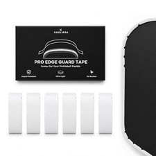 6 Pack Pickleball Paddle Edge Guard Tape, Edge Protection Tape White