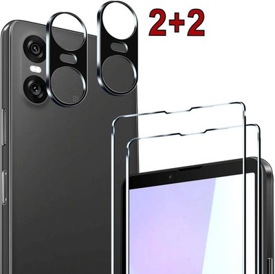 2x Schutzglas + 2x Kameraschutz für Sony Xperia 10 VI Blasenfrei 9H Panzerfolie