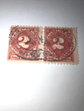 The Stamps (2) Are Postage Due, Attached. They Are Circulated &Issued In 1894 .