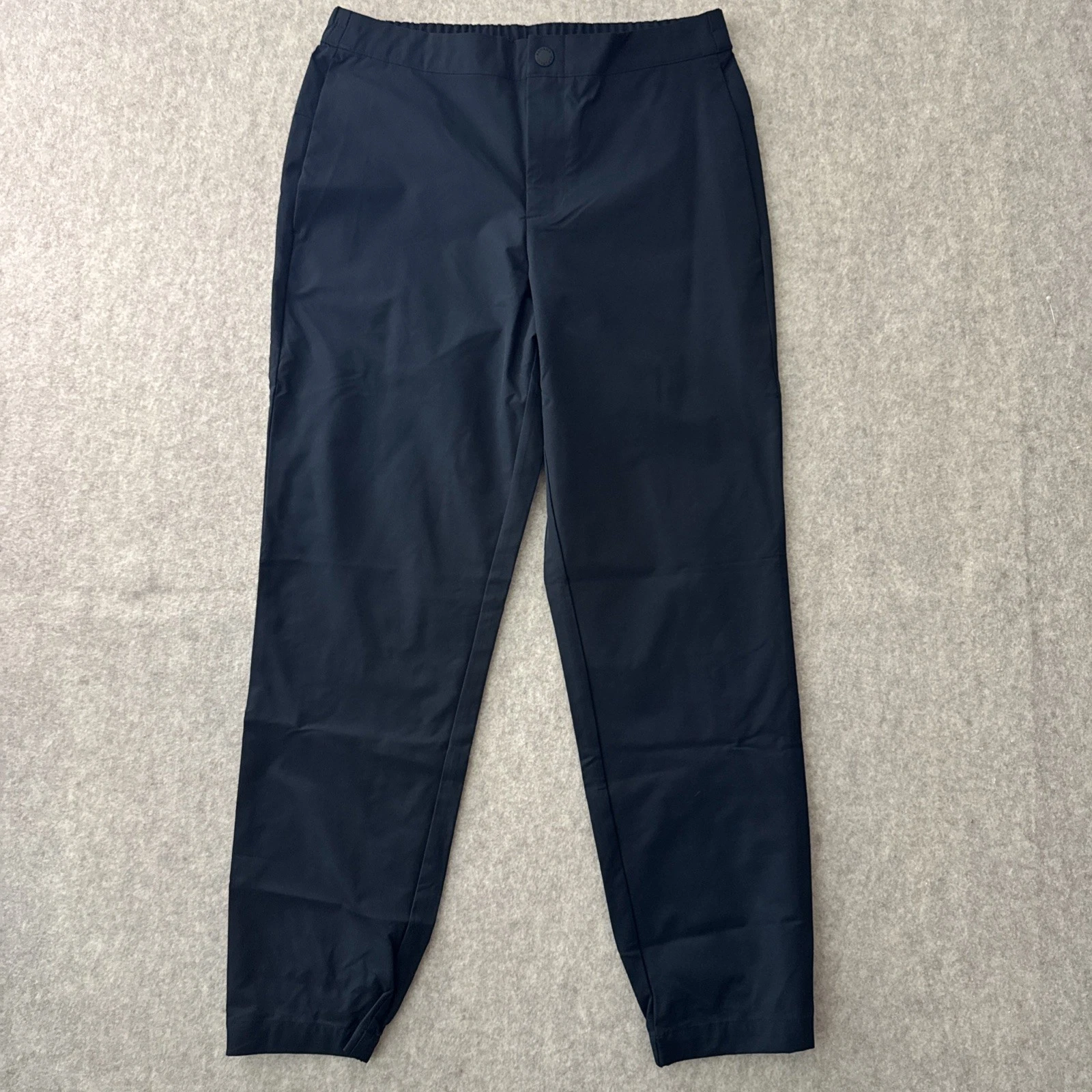 Banana Republic City Jogger Pants Mens 32x29 Black Cuffed Ankle Moisture Wicking