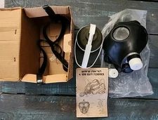 Vintage Israeli Civilian Gas Mask W/ Filter Un-Opened