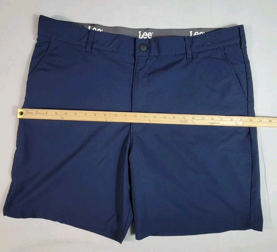 Pantalones Cortos Chinos Lee Golf Series Calce Regular Para Hombre Talla XXL Azul Marino Foto 4 de 4