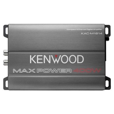Kenwood KAC-M1814 4-Channel Compact Bridgeable Marine/Motorsports 400W Max Power
