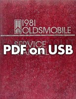 1981 Oldsmobile Werkstatt-Handbuch Auf USB Reparatur & Karosserie + Elektro