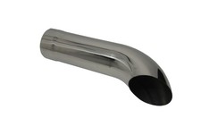 Exhaust Tip 2.00 Dia X 8.00 Long 1.75 Inlet Wtd20008-175 Turn Down Chrome Pla