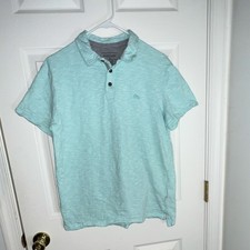 Quiksilver Light Blue Modern Fit Polo L 100 Cotton with Embroidered Logo