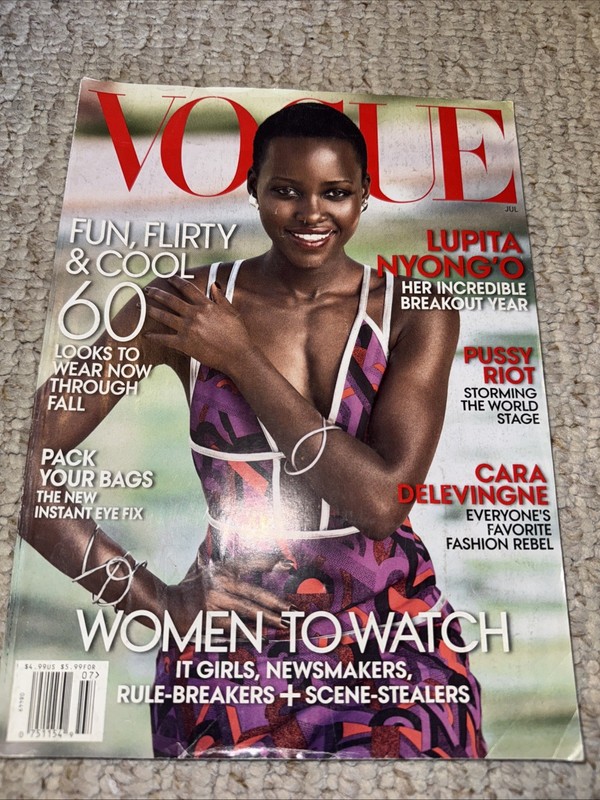 Vogue magazine featuring stunner Lupita Nyong'o read once stored SEE JULY 2014