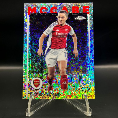 2024-25 Topps Chrome UEFA KATIE McCABE #55 Mini-Diamond Refractor - Arsenal