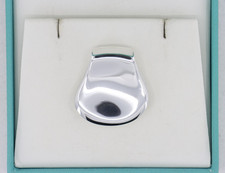 Tiffany  Co. Elsa Peretti Thumbprint Money Clip, Sterling Silver