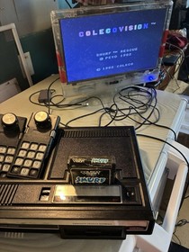 Coleco Vision Console 2 Controllers 25 Games Tested Please Read Vintage
