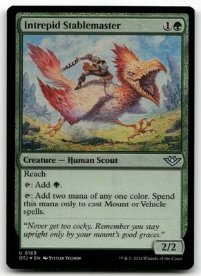 Intrepid Stablemaster #169 (Foil) (NM) Thunder Junction OTJ Magic MTG