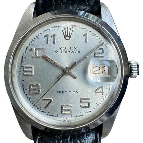 Vintage Rolex Oysterdate Precision 6694 cal 1225 Mens Swiss Made 1970s Dress