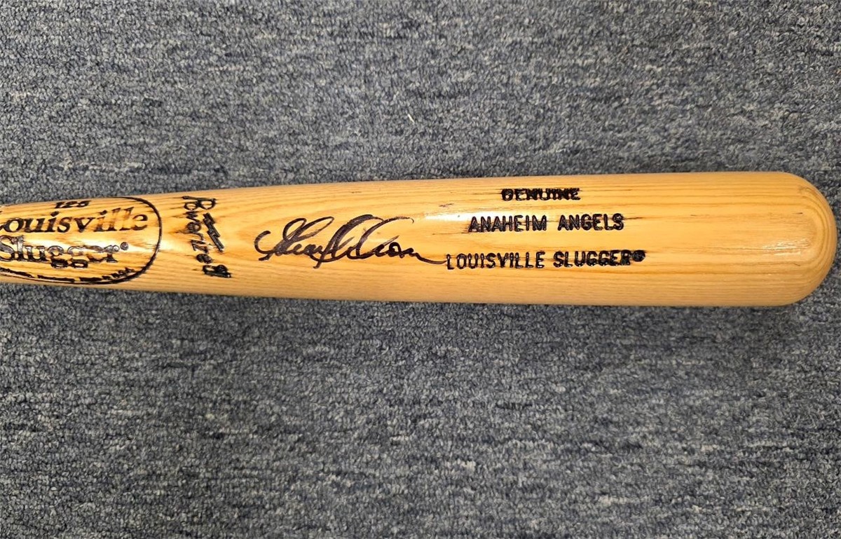 Garret Anderson signed Anaheim Angels Louisville Slugger Model Bat