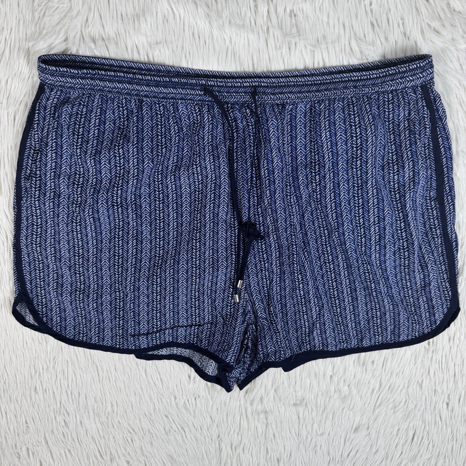 Gap 1969 Blue White Pattern Pull-On Drawstring Ca… - image 3