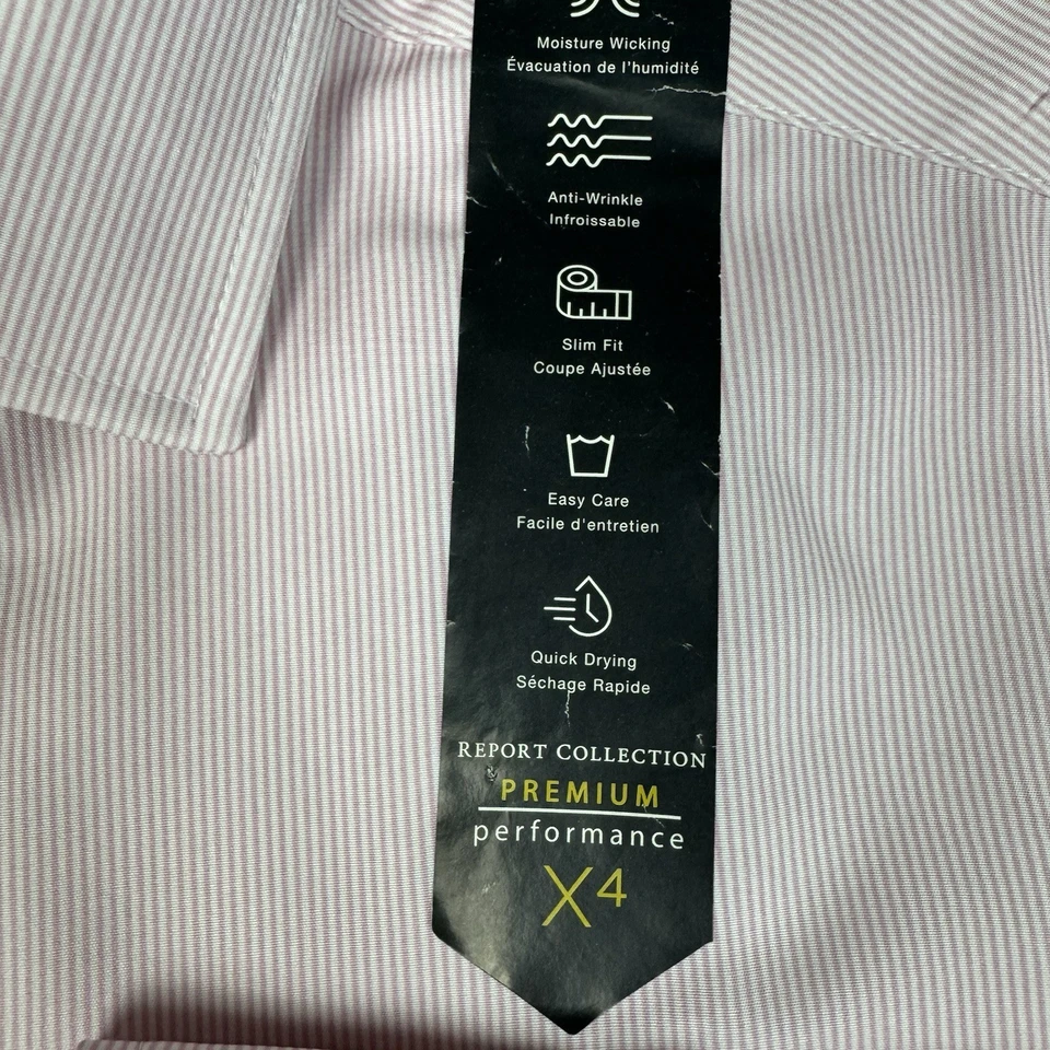 Report Collection X4 Premium Performance Slim Fit Men Small 4 Way Stretch Preppy - Image 4 of 4