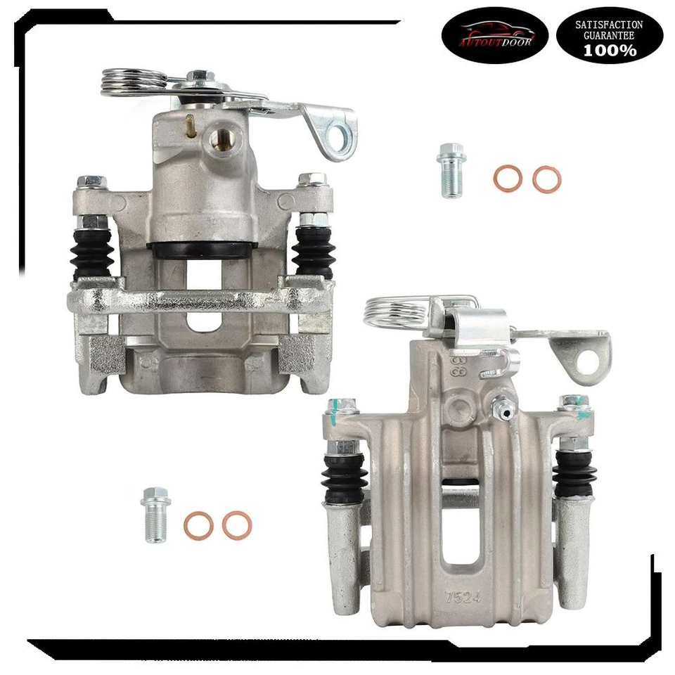 Pinzas de freno traseras con juego de soportes (2) para 1998-05 VW Passat 1998-01 Audi A4 A6 Foto 2 de 4