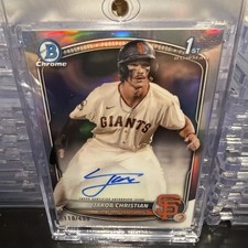 2025 Bowman Chrome 1st Jakob Christian Refractor Auto /499