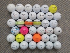 36 Used Golf Balls in Excellent Condition  Titleist,Call,Bridg, Tay Made,srixon