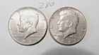 KENNEDY HALF DOLLAR, 1968-D, 1969-D, 40% SILVER,,  ---280