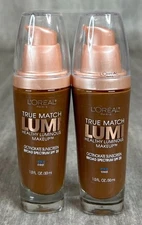 L'Oreal True Match Lumi Healthy Luminous Makeup C7-8 Cool Nut Brown Cocoa X 2