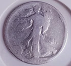 1918 Circulated Walking Liberty silver half dollar coin