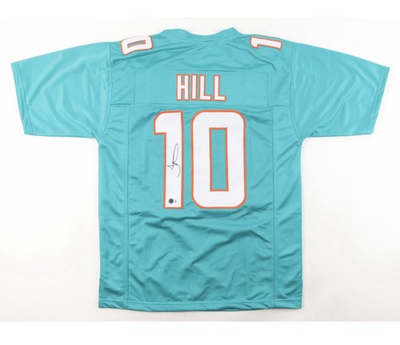 #ad #ad Tyreek Hill Signed Miami Dolphins Custom Jersey Beckett Witnessed COA $89.99
