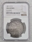 1891-CC Morgan Silver Dollar NGC VF Details - Cleaned
