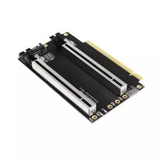 High-end Graphics 1 to 2 Expansion Card Gen3 Split Card Bifurcation x16 to x8x8