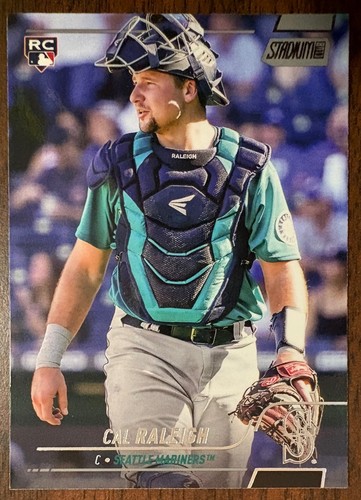 2022 STADIUM CLUB CAL RALEIGH RC VERTICAL BASE ROOKIE CARD NO. 255 ...