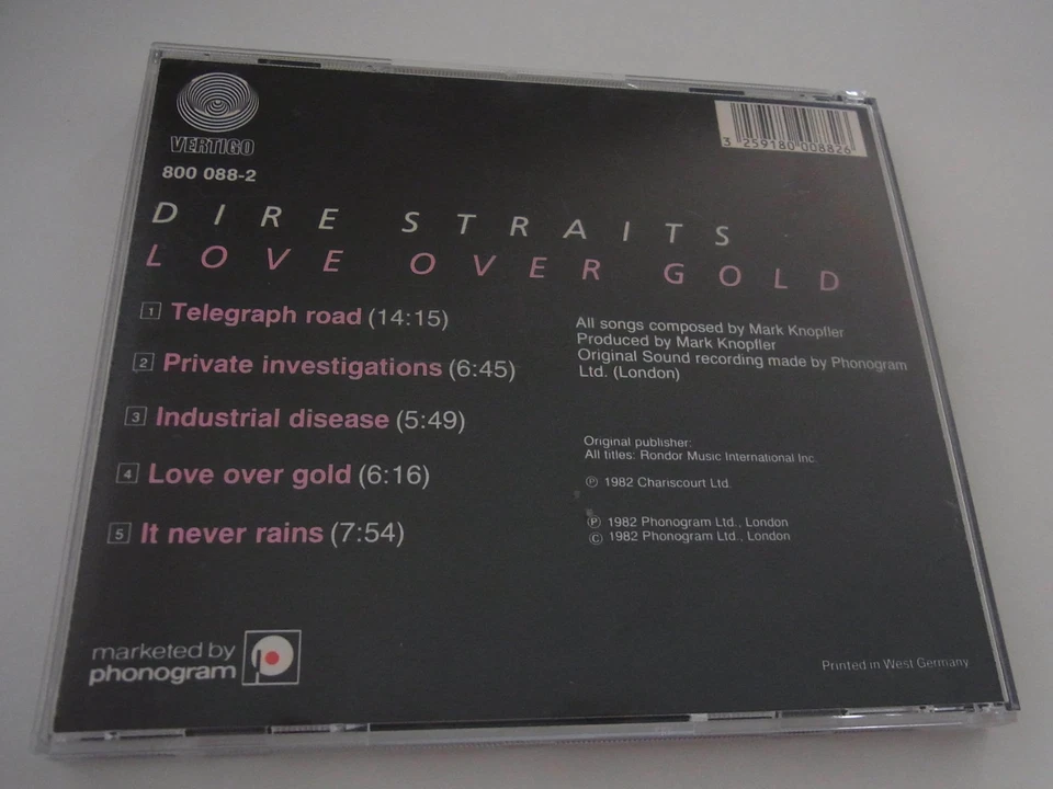 Dire Straits / Love over Gold CD Blue Swirl - Bild 2 von 3