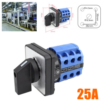 まあちゃん Switch LW26 20A/25A/32A Rotary Switch Cam Switch Reversing Switch
