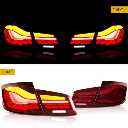 LED Rückleuchten Für BMW 5er F10 F18 2011-2017 Geräuchert Sequential Blinklicht - Picture 4 of 15