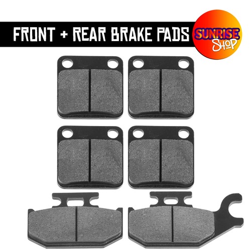 Front + Rear Black Shock Covers+Brake Pads for Yamaha Grizzly 400 4x4(2007-2008) - Picture 2 of 12