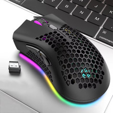 BM600 Rechargeable Gaming Mouse USB 2.4G Wireless RGB Light Ergonomics Gaming Mo