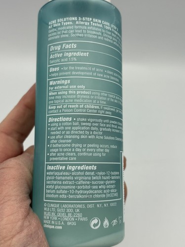 Clinique Anti-Blemish Solutions Step 2 Clarifying Lotion 6.7 oz New - Picture 6 of 7