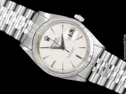 1959 Rolex Vintage Hommes Début Datejust Ss Montre, Réf. 6605- Serviced W/ - Photo 2 sur 6