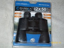 BARSKA, BINOCULARS, 12X50MM OBJECTIVE LENS, COLORADO SERIES, NEW SEALED
