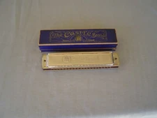 GERMAN MADE "THE GENUINE CASTLE BRAND HARMONICA"  BY JOHANN SCHUNK IN "C" &  BOX