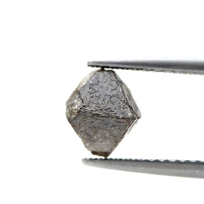 Natural Octahedron Rohdiamant 2,11 ct Grünlich-Grau Funkelnd Für Geschenk