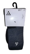 Nike Everyday ACG Crew Socks 1 Pair Men 6-8 Wmn 6-10 Gray Black w Logo NEW 22