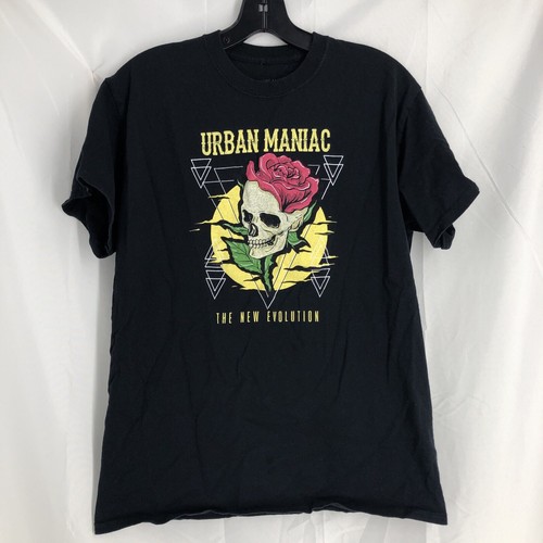 SURF AMERICANA Adult Medium "urban Magic" Black T-shirt