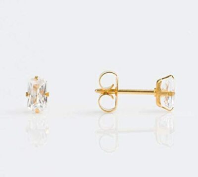 STUDEX Sensitive Stud Earrings 5x3mm Cubic-Zirconia