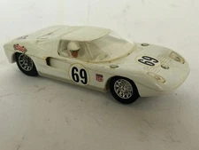 Strombecker Ford GT40 #69 (White) Series 1 1/32 scale slot car RTR