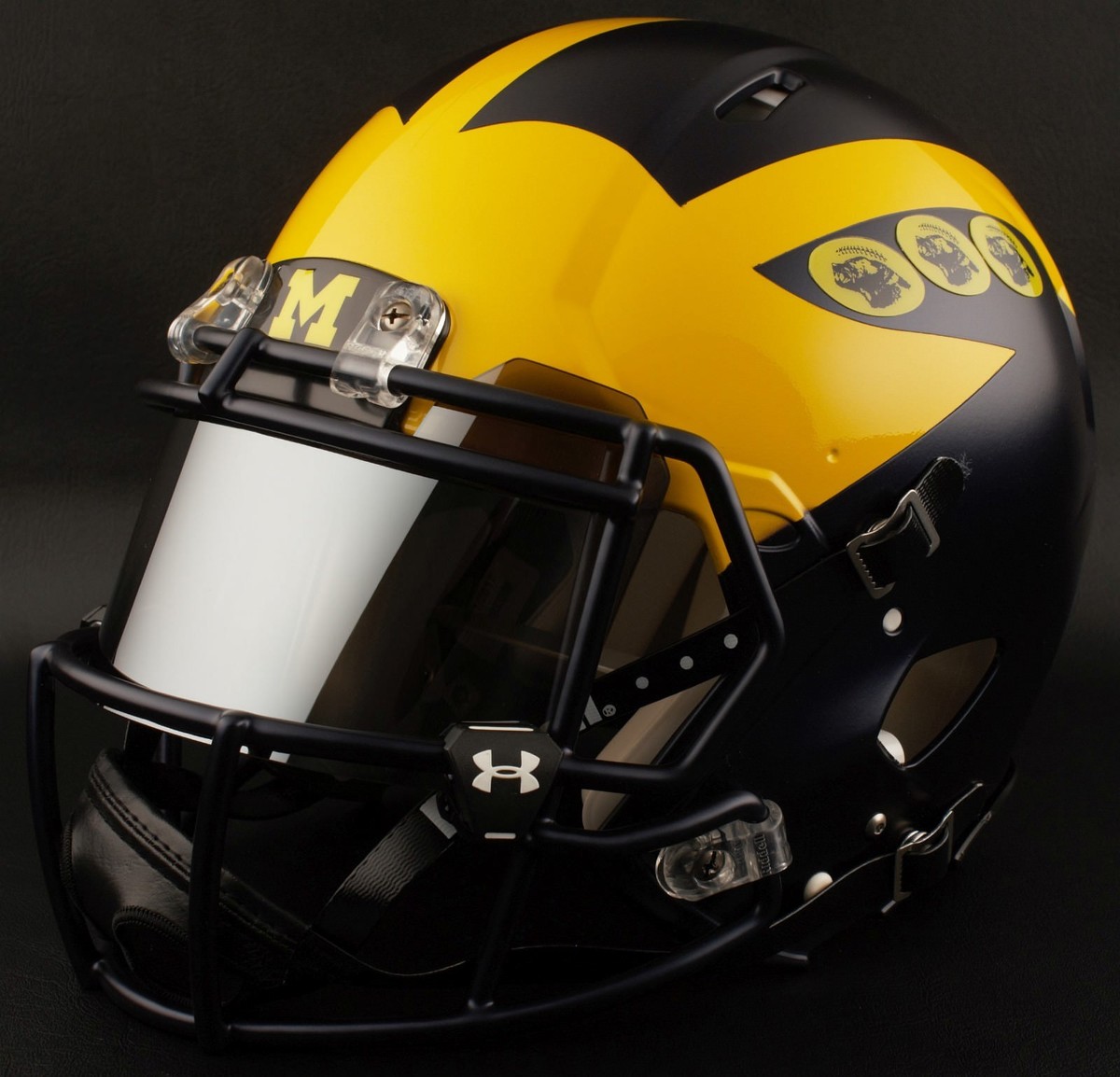 boys michigan football helmets for playing State Spartans (Alternate 2) Mini Helmet earholes (1 on each side) Michigan Wolverines National Championship Mini