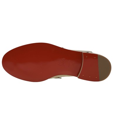 Christian Louboutin No Penny Loafer Grey Suede Leather Size  display picture 3